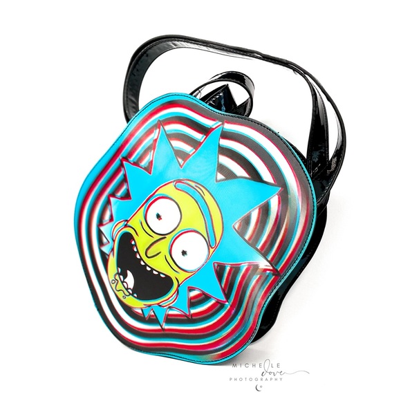 rick and morty Handbags - Rick And Morty Portal Of Time Tote Bag